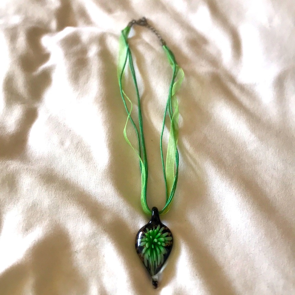 Blown glass pendant